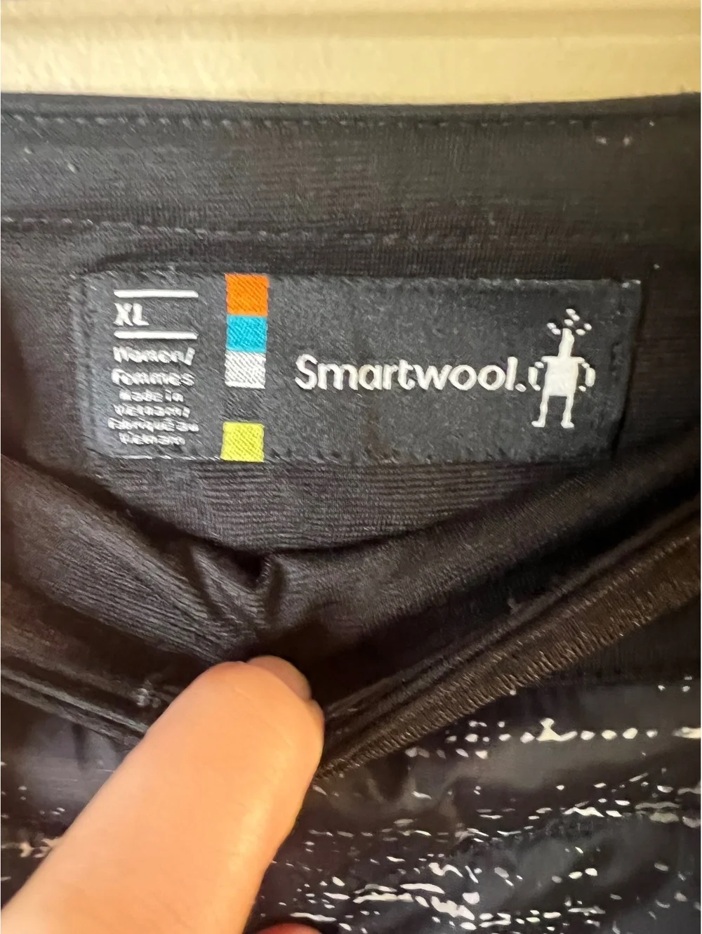 Smartwool Smartloft Merino Wool Insulated Quilted Skirt XL Black Gray